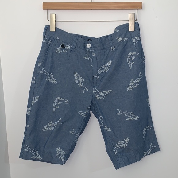 Urban Outfitters CPO Chambray Shark Shorts - Picture 2 of 3